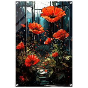 Garden of Glass Flowers Acrylic Print - 50x75 cm / 20x30″