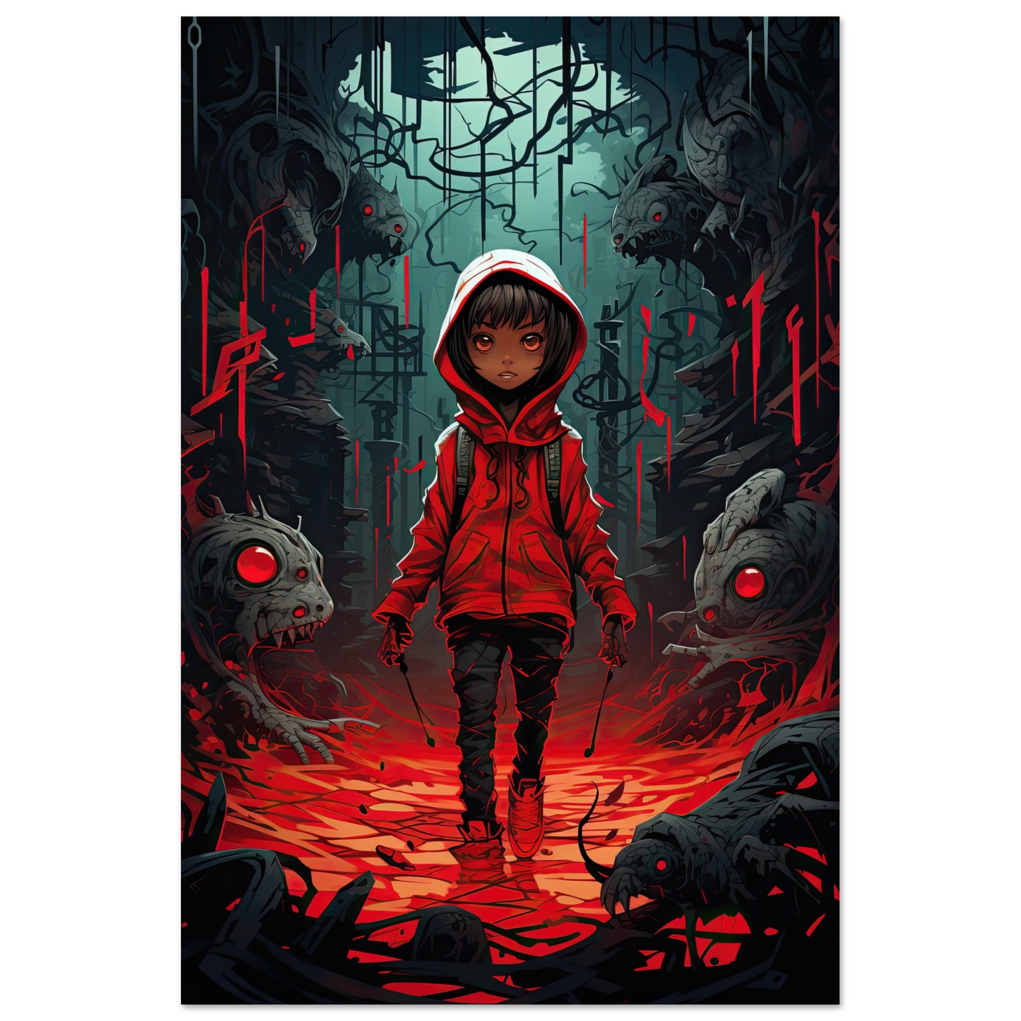 Little Red Devil Poster – 60×90 cm / 24×36″