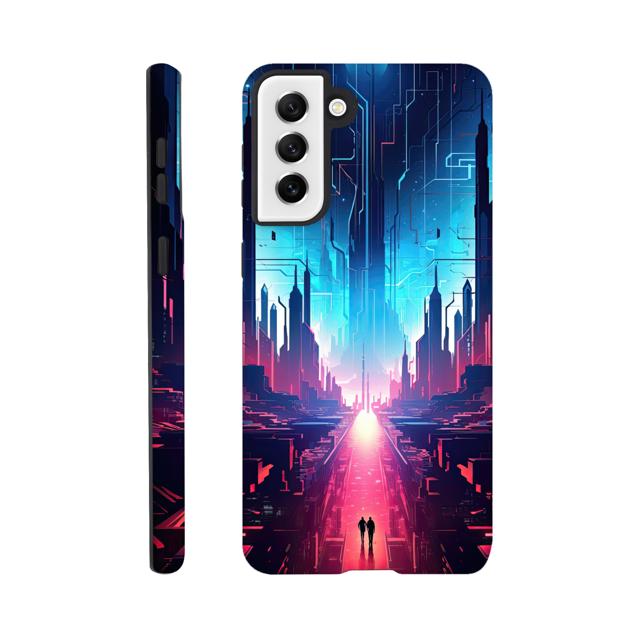 Digital Paradise Abstract Futuristic Phone Case – Tough case, Samsung – Galaxy S21 Plus