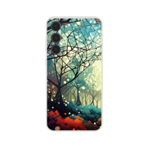 Forest Colorful Abstract Landscape Phone Case - Flexi case, Samsung - Galaxy S23 Plus