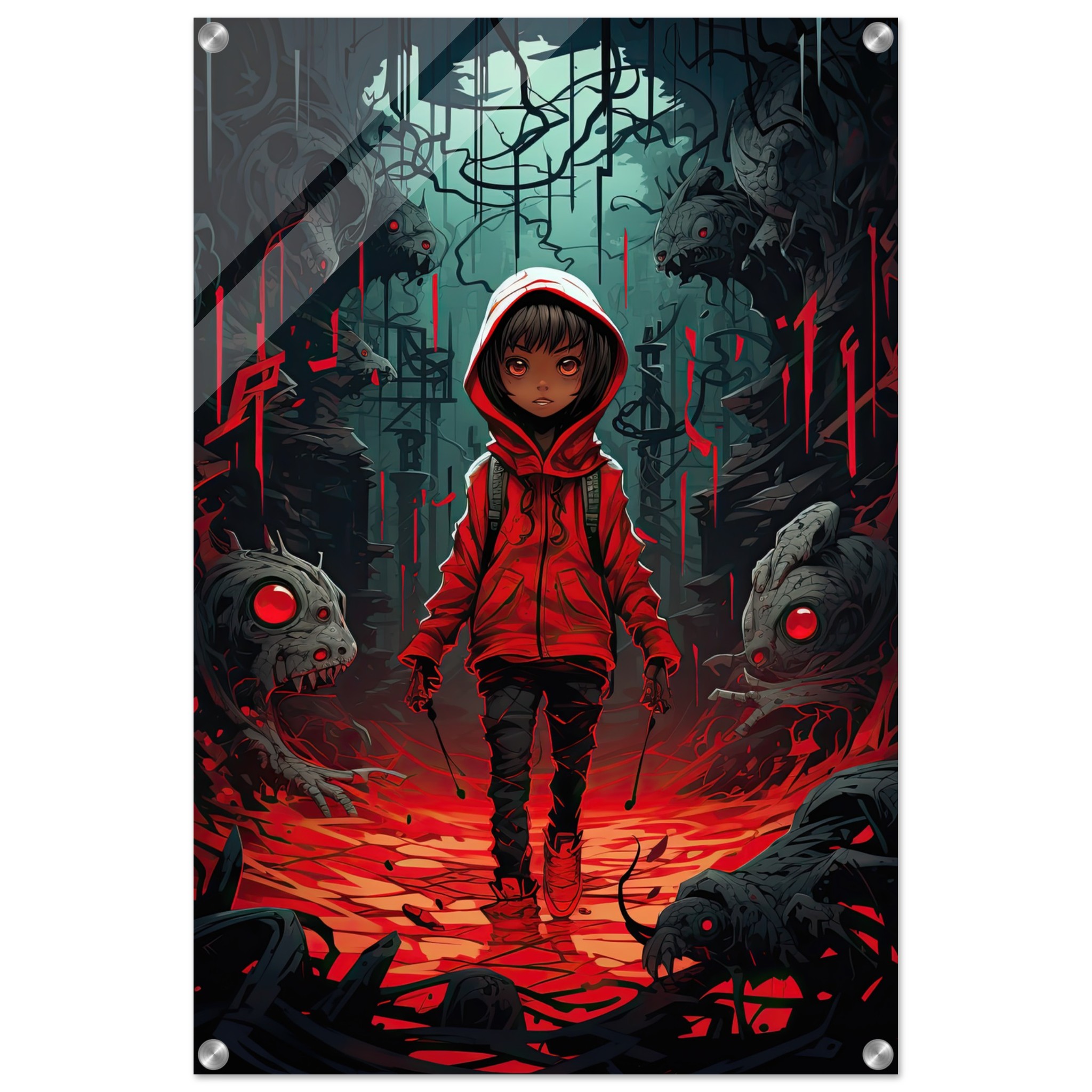 Little Red Devil Acrylic Print – 50×75 cm / 20×30″