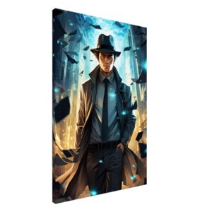 Dimension Hopping Detective Canvas Print - 60x90 cm / 24x36″, Slim