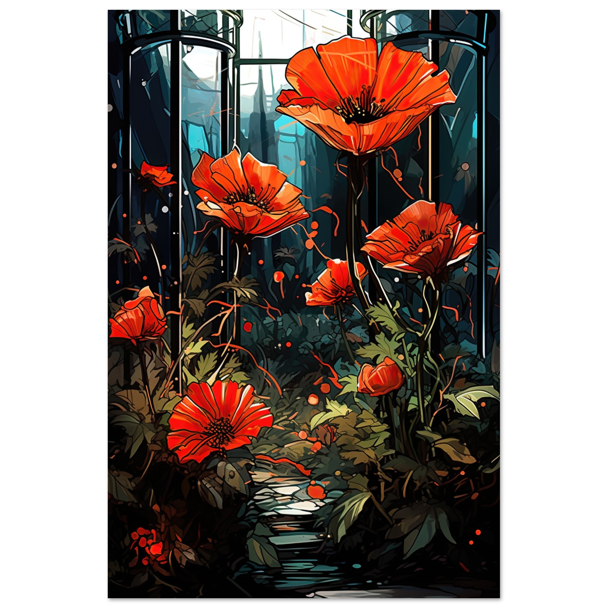 Garden of Glass Flowers Poster – 30×45 cm / 12×18″