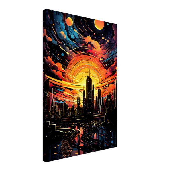 Solar City Symphony Canvas Print - 50x75 cm / 20x30″, Thick