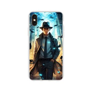 Dimension Hopping Detective Phone Case - Flexi case, Apple - iPhone XS