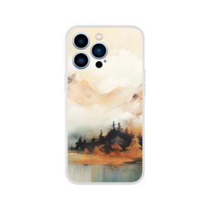 Misty Mountains Abstract Phone Case - Flexi case, Apple - iPhone 13 Pro