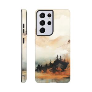 Misty Mountains Abstract Phone Case - Tough case, Samsung - Galaxy S21 Ultra