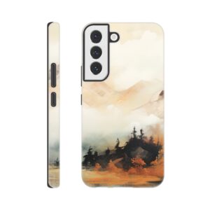 Misty Mountains Abstract Phone Case - Tough case, Samsung - Galaxy S22