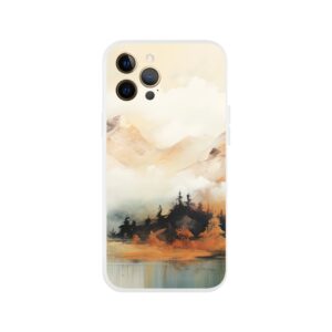 Misty Mountains Abstract Phone Case - Flexi case, Apple - iPhone 12 Pro Max