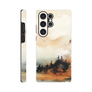Misty Mountains Abstract Phone Case - Tough case, Samsung - Galaxy S23 Ultra