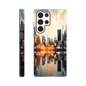 New Dawn – Abstract City Phone Case - Tough case, Samsung - Galaxy S22 Ultra