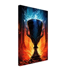 Ancient Thundering Chalice Canvas Print - 30x45 cm / 12x18″, Slim
