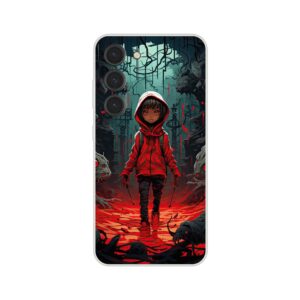 Little Red Devil Girl Phone Case - Flexi case, Samsung - Galaxy S23