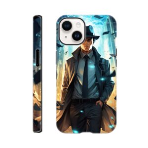 Dimension Hopping Detective Phone Case - Tough case, Apple - iPhone 14