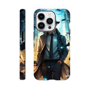 Dimension Hopping Detective Phone Case - Tough case, Apple - iPhone 14 Pro