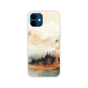 Misty Mountains Abstract Phone Case - Flexi case, Apple - iPhone 12