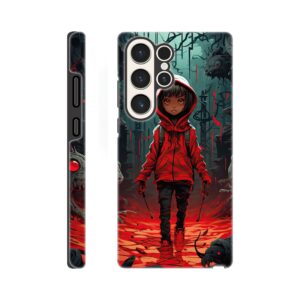 Little Red Devil Girl Phone Case - Tough case, Samsung - Galaxy S23 Ultra