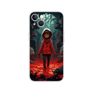 Little Red Devil Girl Phone Case - Flexi case, Apple - iPhone 13
