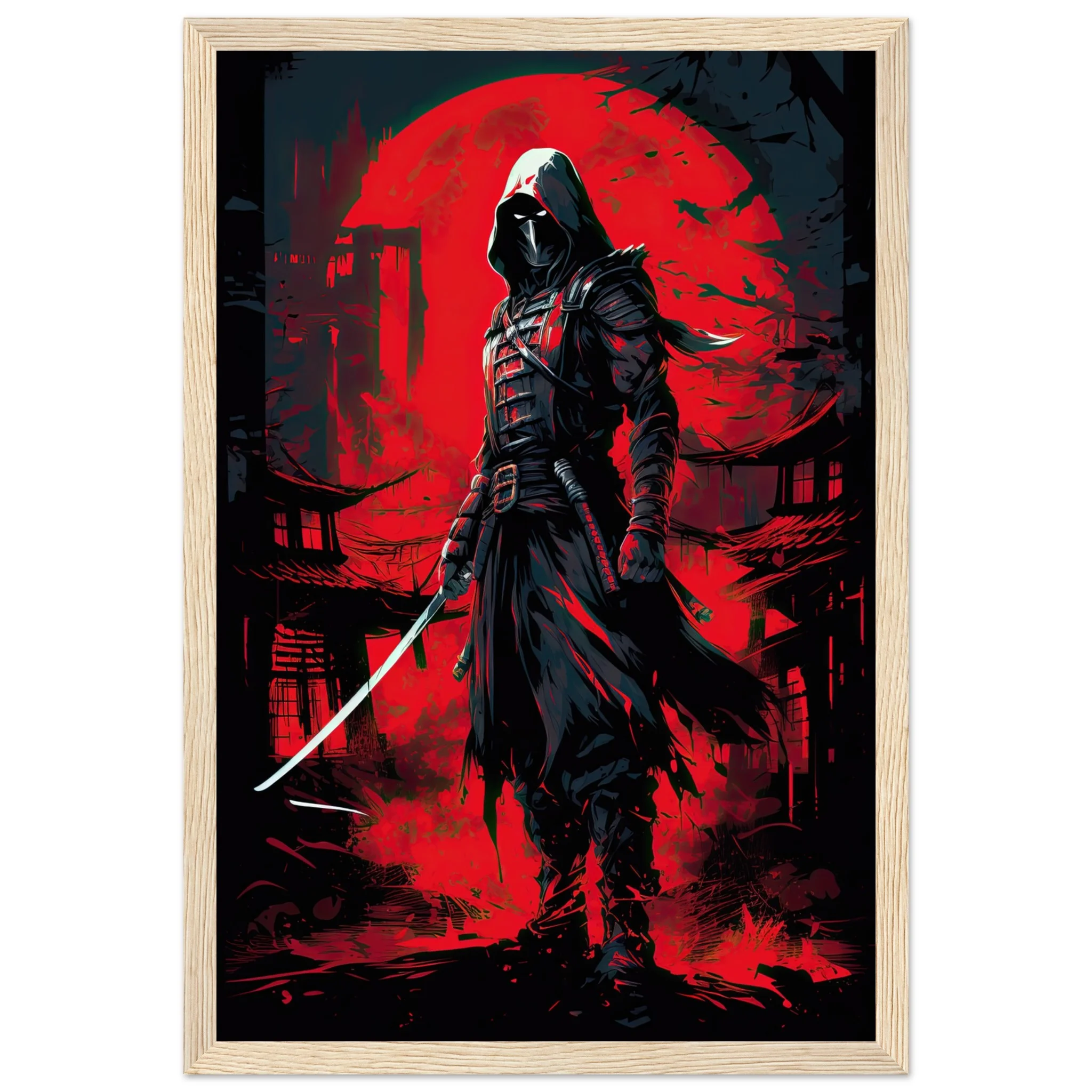 Stealthy Ninja Assassin Framed Print