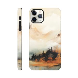 Misty Mountains Abstract Phone Case - Tough case, Apple - iPhone 11 Pro Max