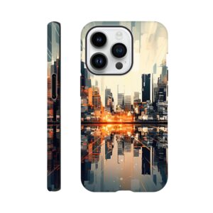 New Dawn – Abstract City Phone Case - Tough case, Apple - iPhone 14 Pro