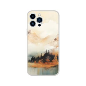 Misty Mountains Abstract Phone Case - Flexi case, Apple - iPhone 13 Pro Max