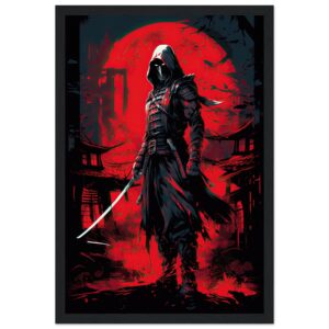 Stealthy Ninja Assassin Framed Print