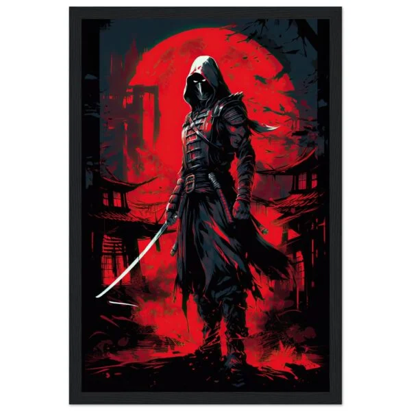 Stealthy Ninja Assassin Framed Print