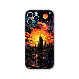 Solar City Symphony Phone Case - Flexi case, Apple - iPhone 13 Pro Max