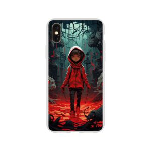 Little Red Devil Girl Phone Case - Flexi case, Apple - iPhone X