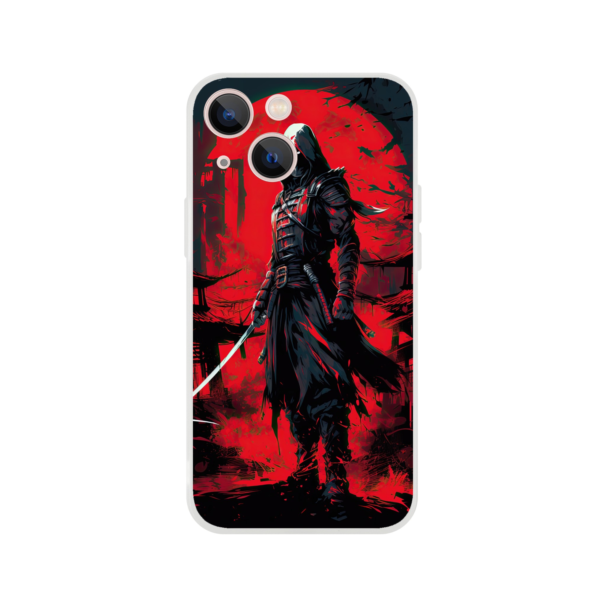 Stealthy Ninja Assassin Phone Case – Flexi case, Apple – iPhone 13 Mini