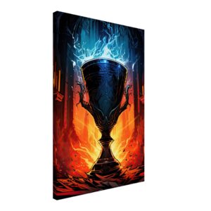 Ancient Thundering Chalice Canvas Print - 50x75 cm / 20x30″, Thick