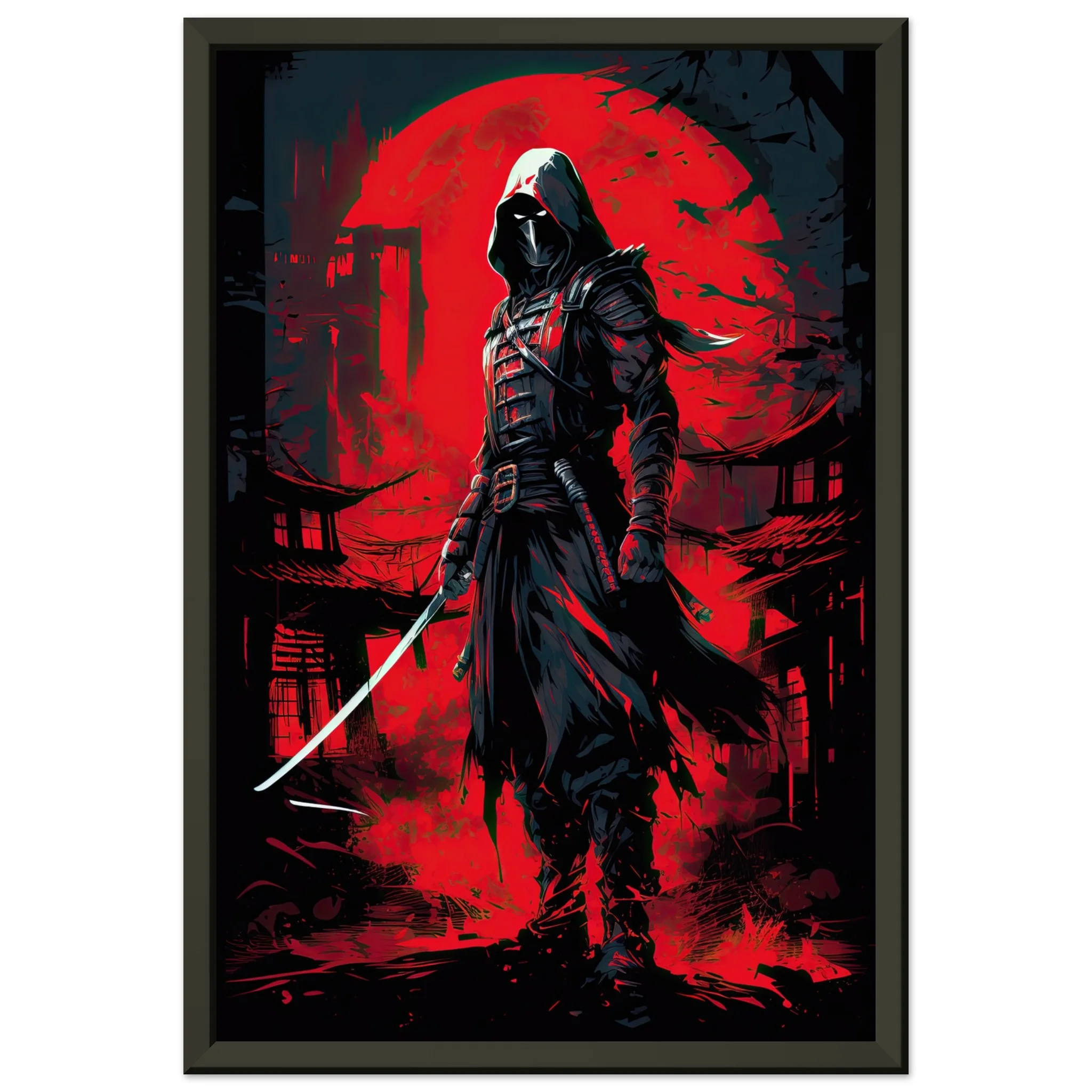Stealthy Ninja Assassin Framed Print