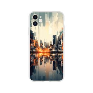 New Dawn – Abstract City Phone Case - Flexi case, Apple - iPhone 11