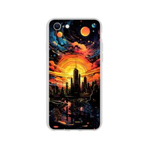 Solar City Symphony Phone Case - Flexi case, Apple - iPhone SE