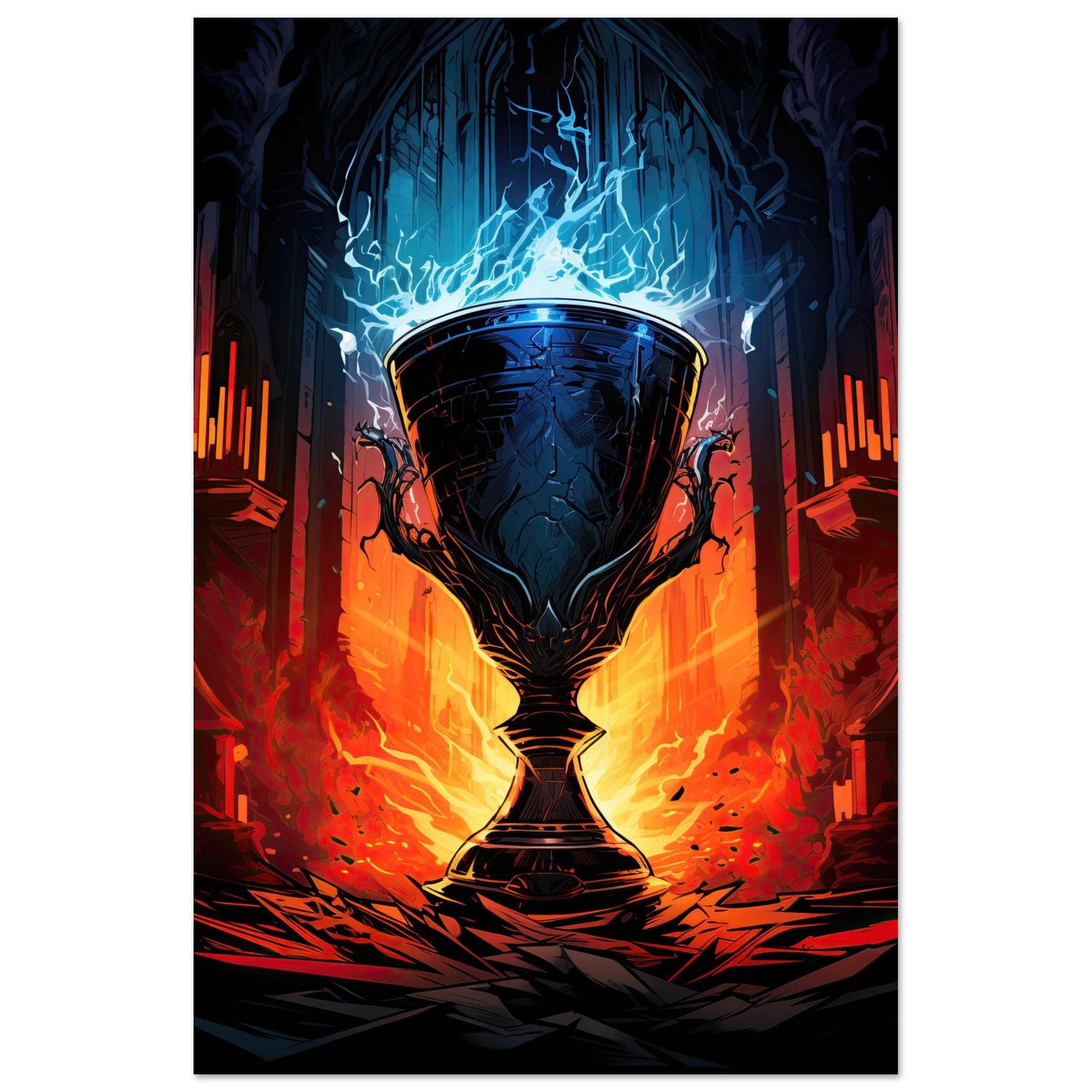Ancient Thundering Chalice Poster – 40×60 cm / 16×24″