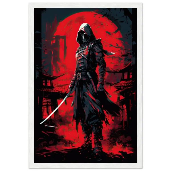 Stealthy Ninja Assassin Framed Print