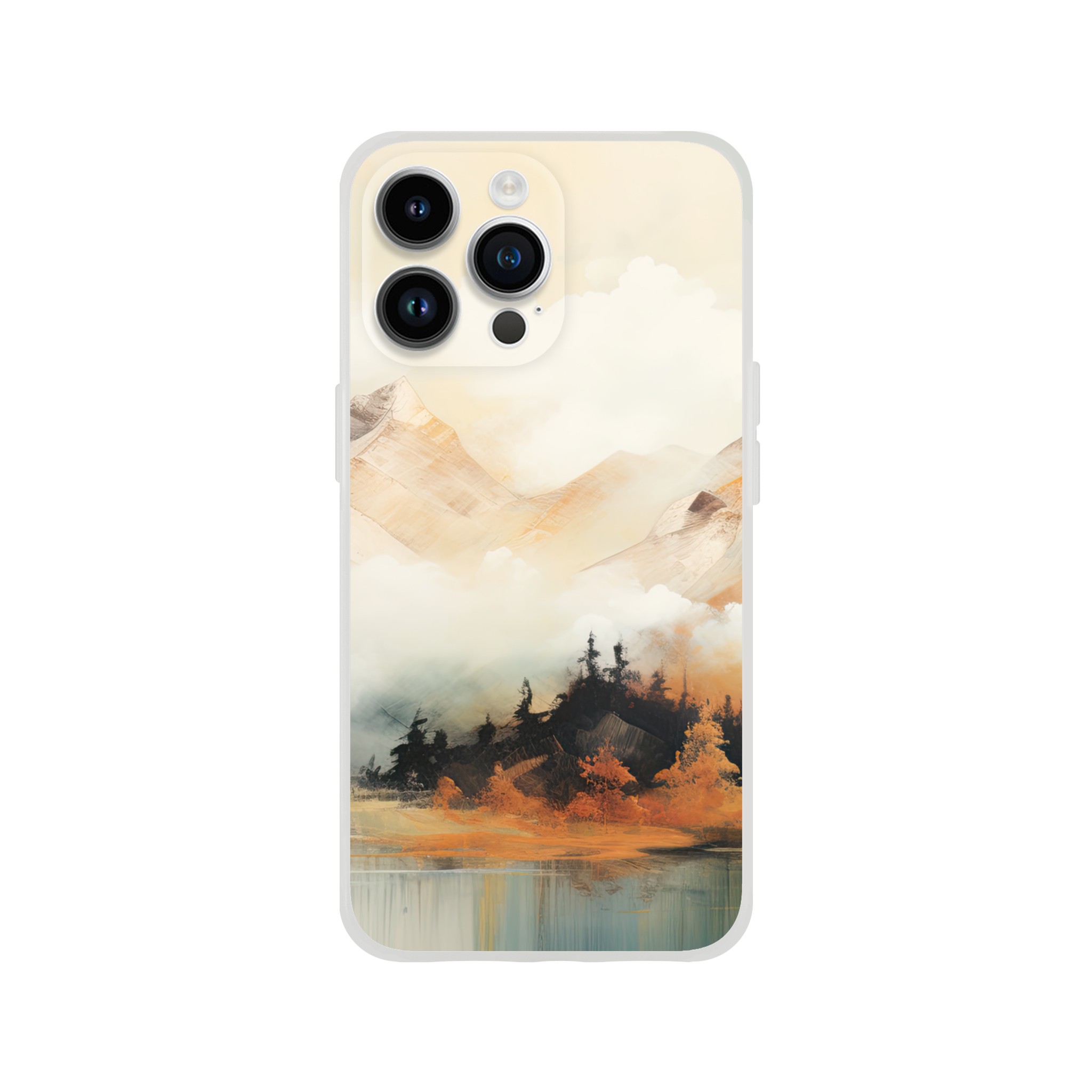 Misty Mountains Abstract Phone Case