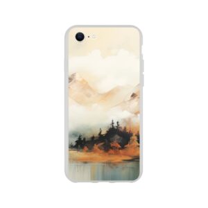 Misty Mountains Abstract Phone Case - Flexi case, Apple - iPhone SE
