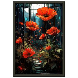 Garden of Glass Flowers Framed Print