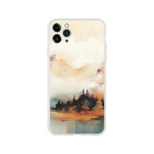Misty Mountains Abstract Phone Case - Flexi case, Apple - iPhone 11 Pro Max