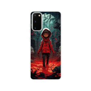 Little Red Devil Girl Phone Case - Flexi case, Samsung - Galaxy S20
