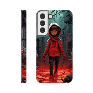 Little Red Devil Girl Phone Case - Tough case, Samsung - Galaxy S22
