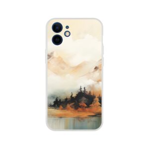 Misty Mountains Abstract Phone Case - Flexi case, Apple - iPhone 12 Mini
