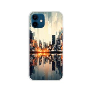 New Dawn – Abstract City Phone Case - Flexi case, Apple - iPhone 12