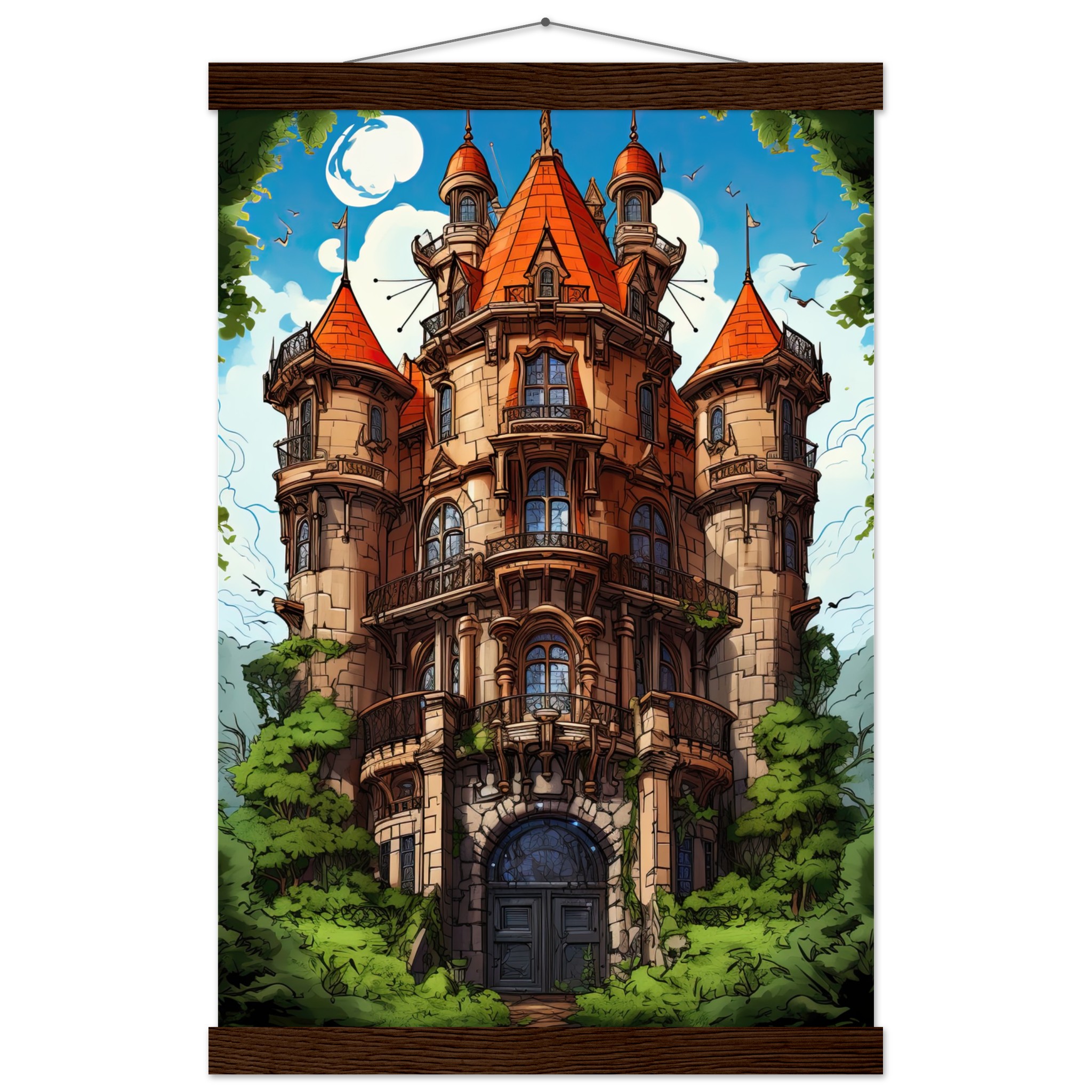 Chateau in the Woods Hanging Print