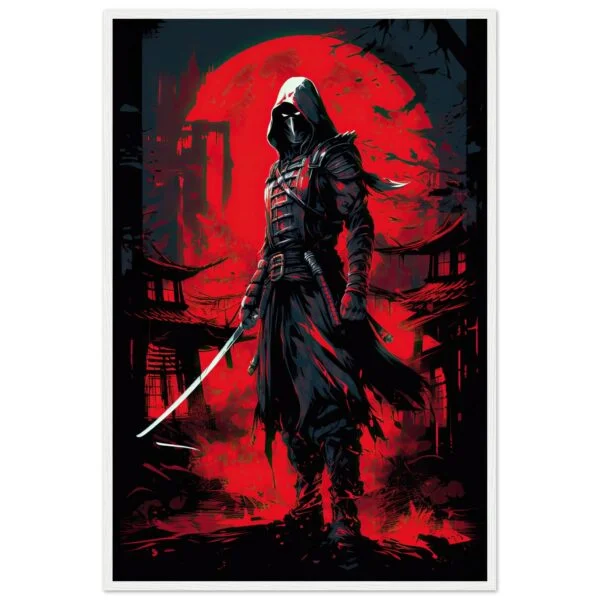 Stealthy Ninja Assassin Framed Print