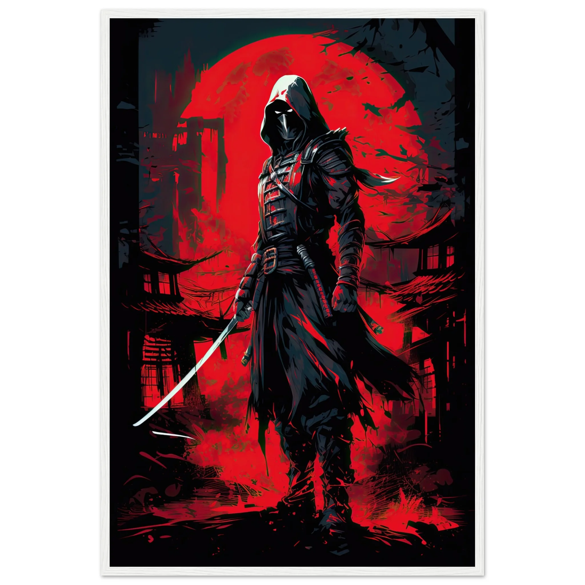 Stealthy Ninja Assassin Framed Print