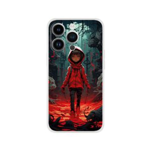 Little Red Devil Girl Phone Case - Flexi case, Apple - iPhone 14 Pro