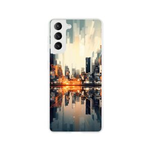 New Dawn – Abstract City Phone Case - Flexi case, Samsung - Galaxy S21